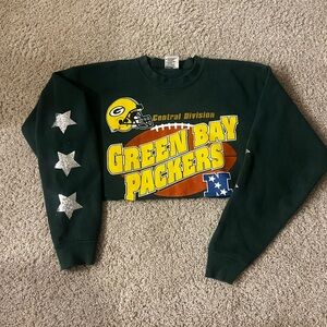 Vintage Green Bay Packers cropped crewneck